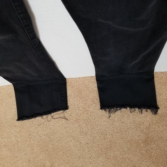 MOTHER jeans 27 Insider Crop Step Fray Not Guilty denim high rise distressed hem - Picture 10 of 16